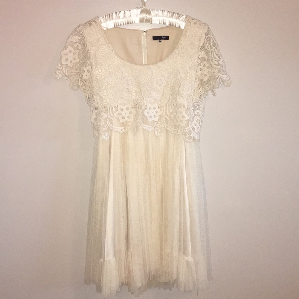 Lovely Ryu Anthropologie Tulle Crochet Dress